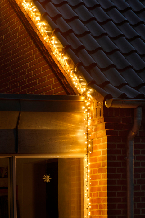 Ljusslinga Kluster 500 LED Varmvit/Amber 10 m Stemning